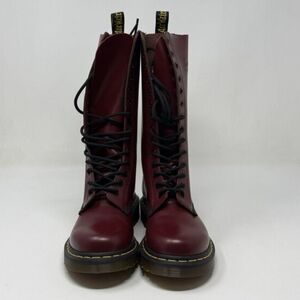 Dr. Martens Women's Deep Red Combat Boots